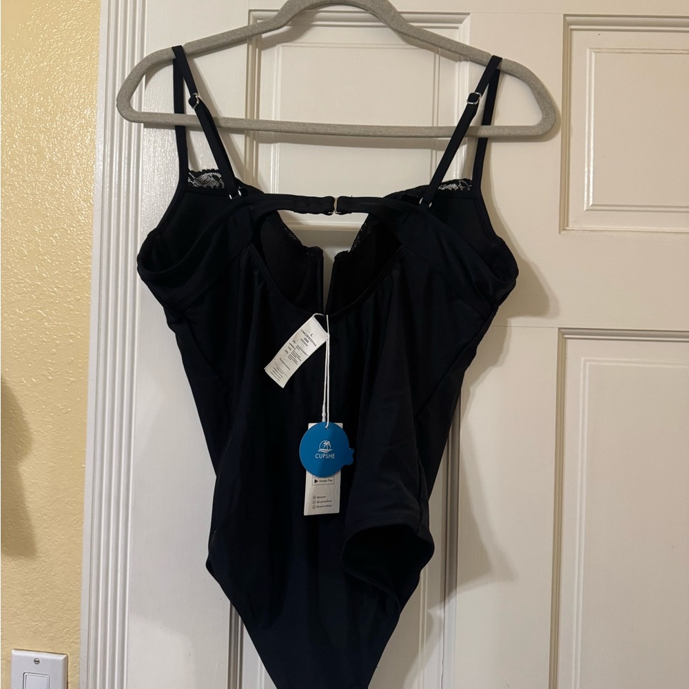 Cupshe Elegant Black Swimwear Size Large NWT